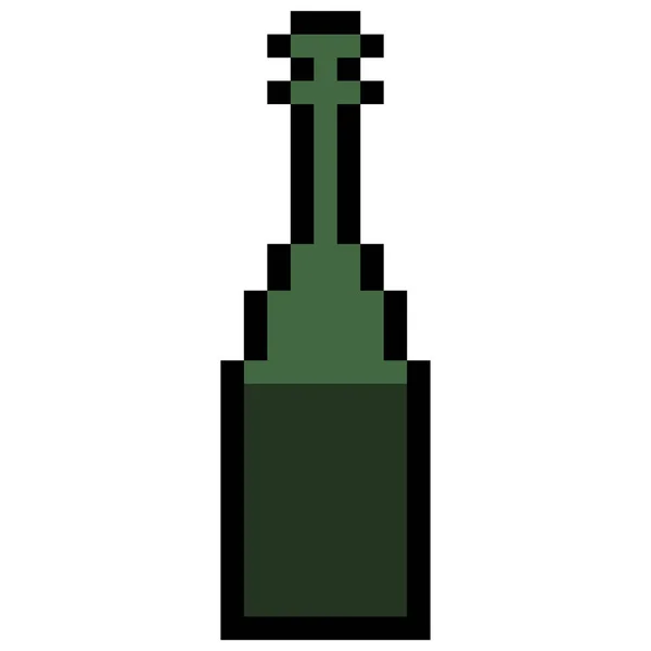 Bottiglia pixel isolata — Vettoriale Stock