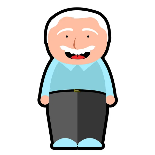 Isolated grandfather icon — Stock Vector