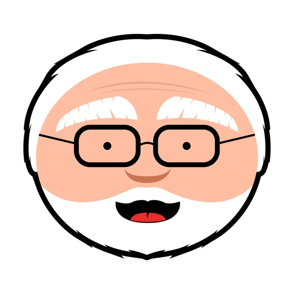 Aislado abuelo avatar — Vector de stock