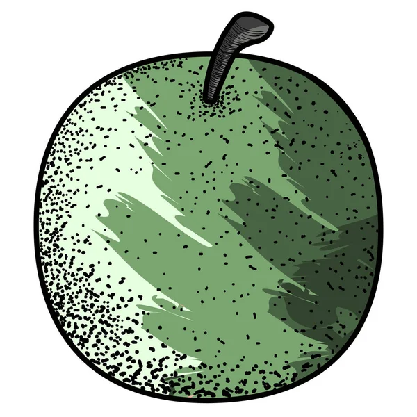 孤立的老式苹果 — 图库矢量图片
