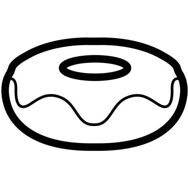 Ізольована пончик структури — стоковий вектор