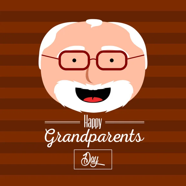 Happy grandparents day — Stock Vector