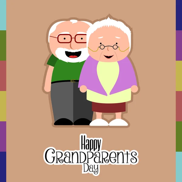 Gelukkige grootouders dag — Stockvector