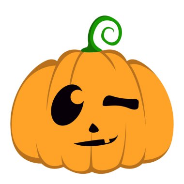 İzole halloween jack-o-lantern
