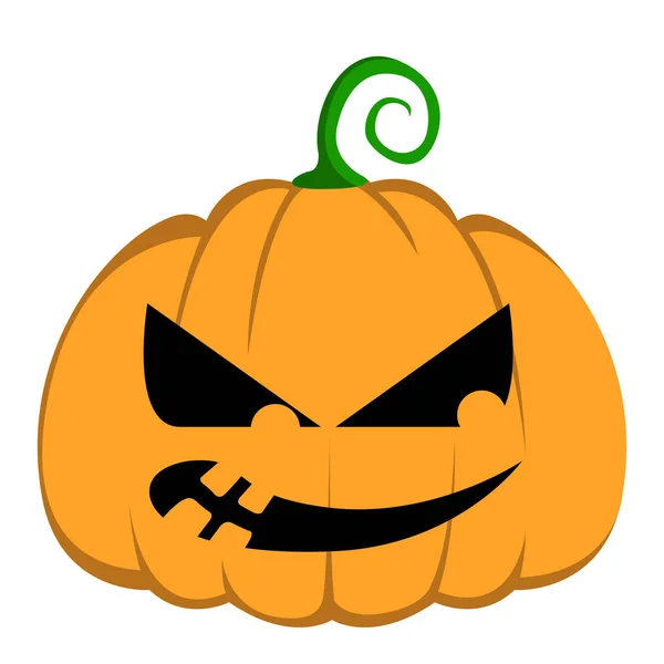Isolés halloween jack-o-lanterne — Image vectorielle