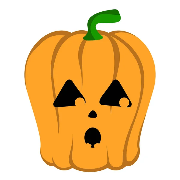 Izolované halloween jack-o lucernou — Stockový vektor