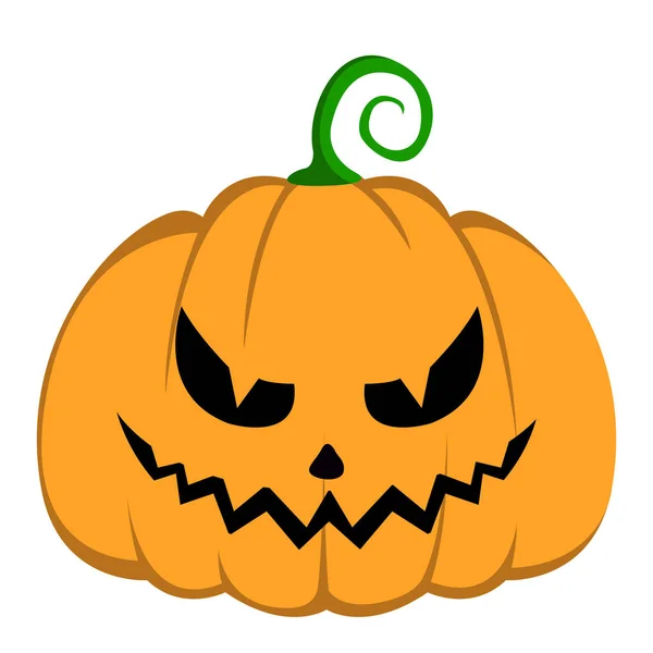 Jack-o-lanterna isolata di Halloween — Vettoriale Stock