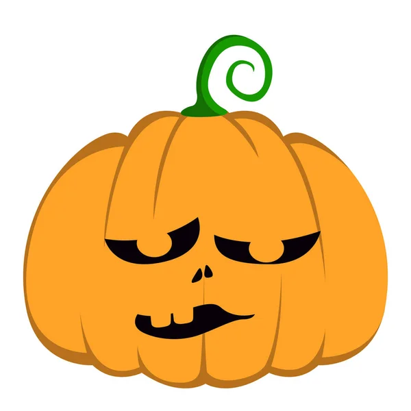 Jack-o-lámpa halloween elszigetelt — Stock Vector