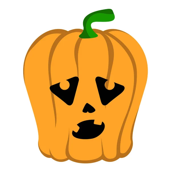 İzole halloween jack-o-lantern — Stok Vektör
