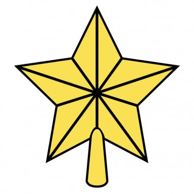 İzole edilmiş noel yıldızı