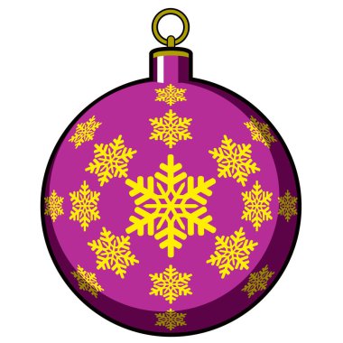 İzole Noel ağacı topu