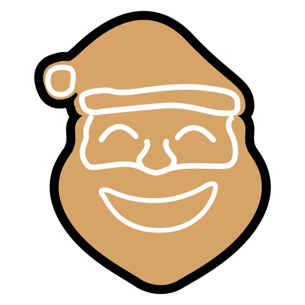 İzole Noel gingerbread — Stok Vektör