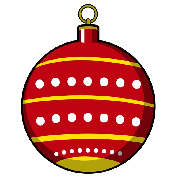 İzole Noel ağacı topu — Stok Vektör