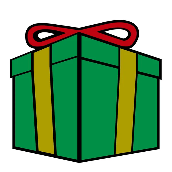 Regalo de Navidad aislado — Vector de stock