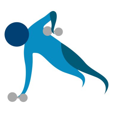 Soyut fitness simgesi