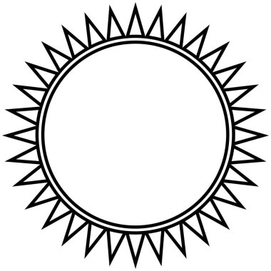 Bir güneş izole anahat