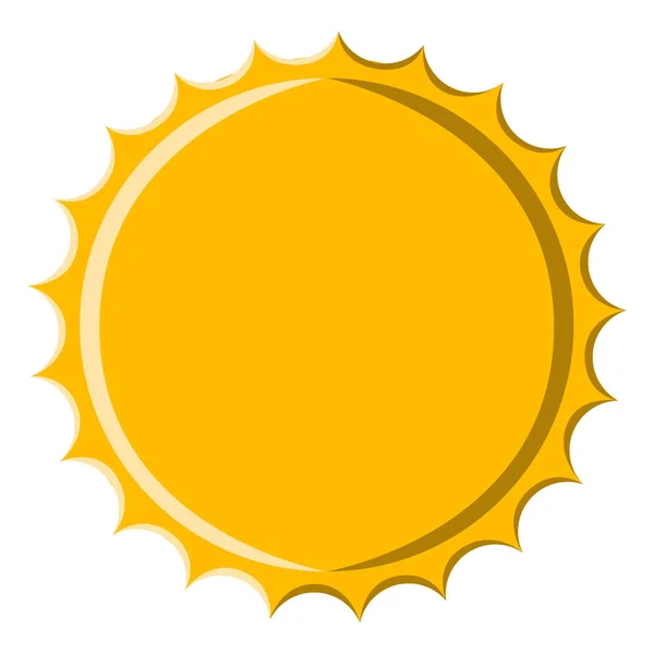 Icono de sol aislado — Vector de stock