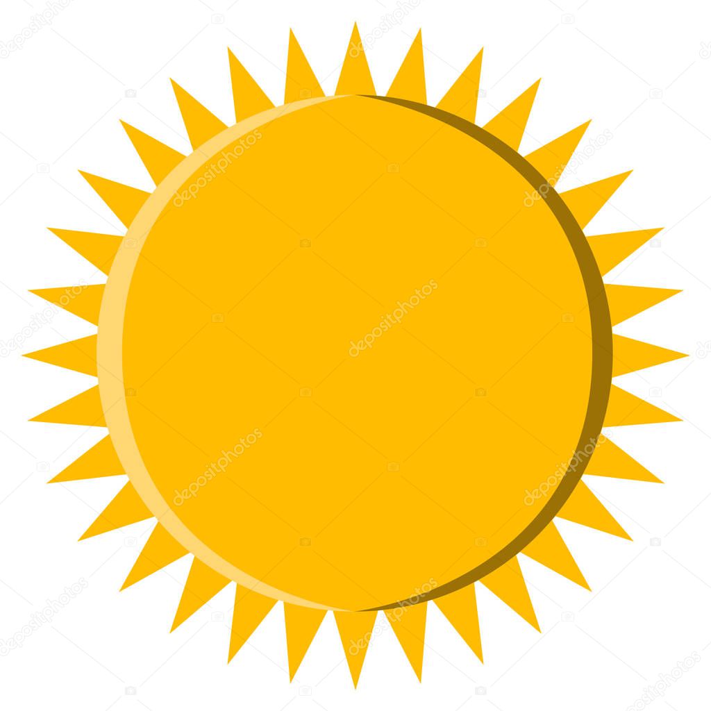 Isolated sun icon