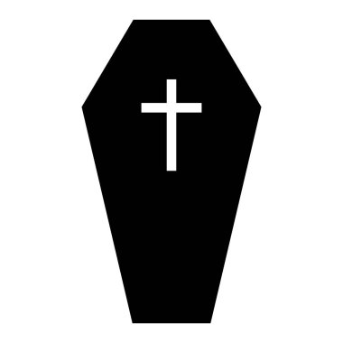 İzole tabut illüstrasyon