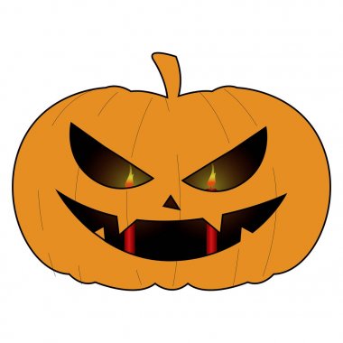 İzole halloween balkabağı