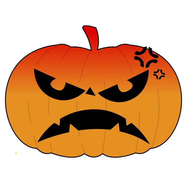 Izolované halloween dýňový — Stockový vektor