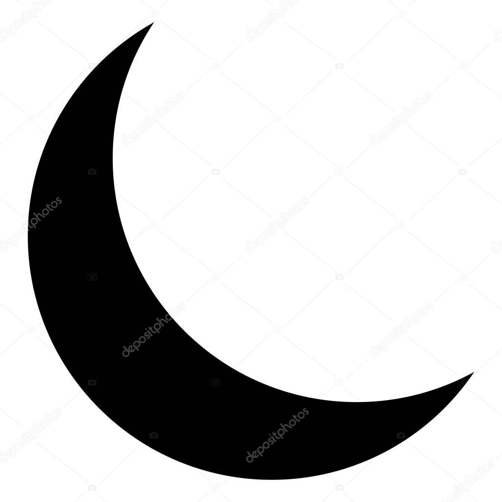 Isolated moon silhouette — Stock Vector © LAUDiseno #173841128