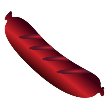 İzole edilmiş sosis simgesi