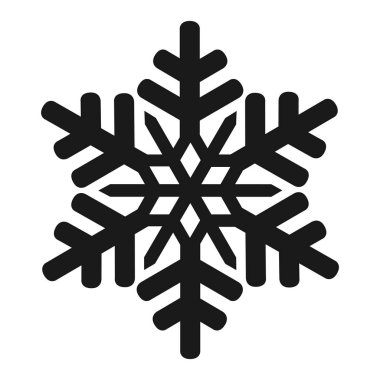 İzole kar tanesi simgesi