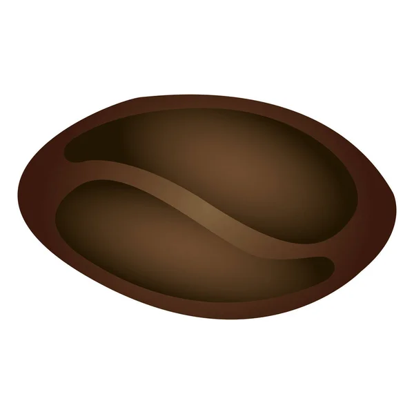 Icono aislado de grano de café — Vector de stock