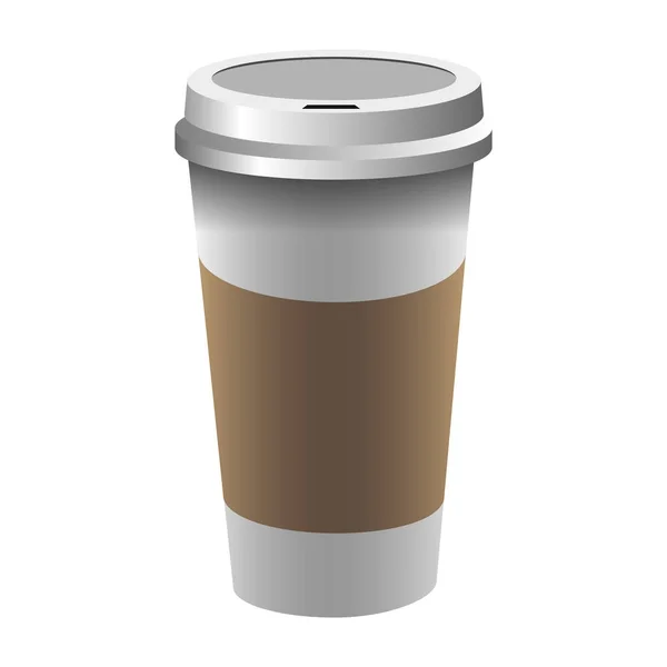 Tasse à café en plastique — Image vectorielle