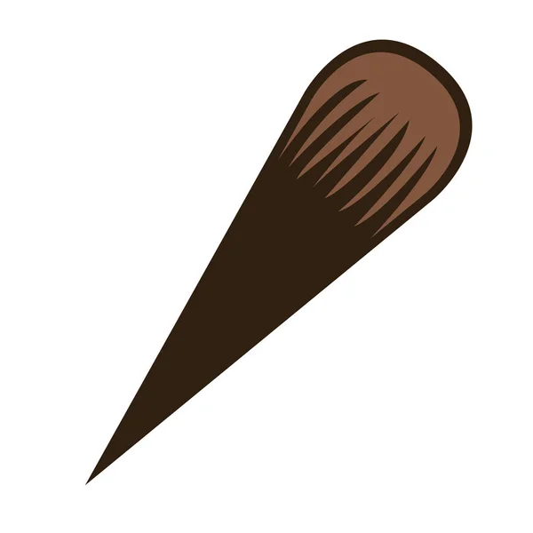 Icono de pluma aislada — Vector de stock