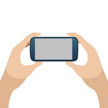 Elindeki cep telefonu