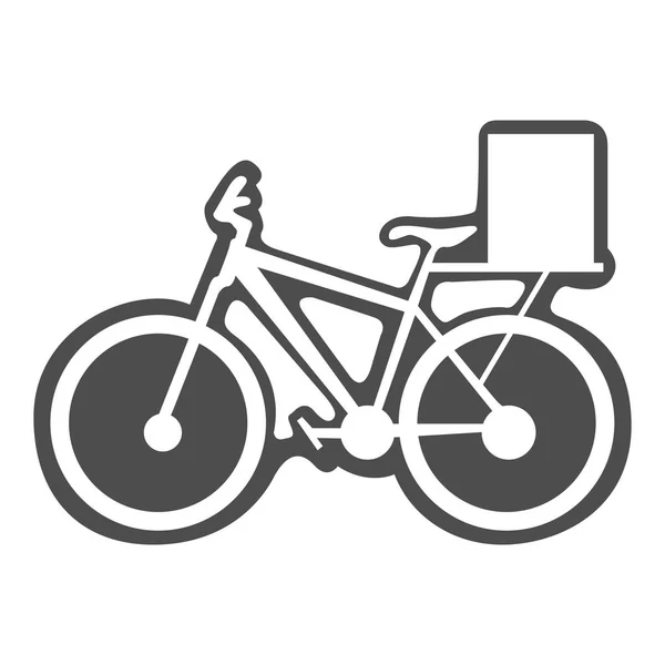 Bicicletta con box — Vettoriale Stock