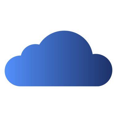 İzole bulut illüstrasyon