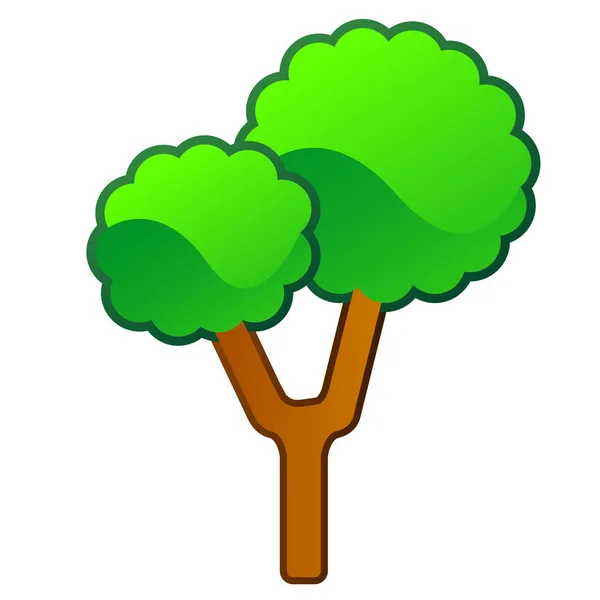 Albero comico isolato — Vettoriale Stock