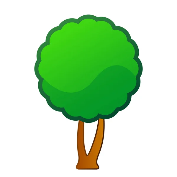 Ізольована комічний дерево — стоковий вектор