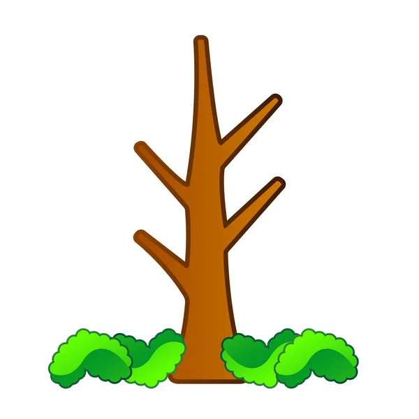 Ізольована комічний дерево — стоковий вектор