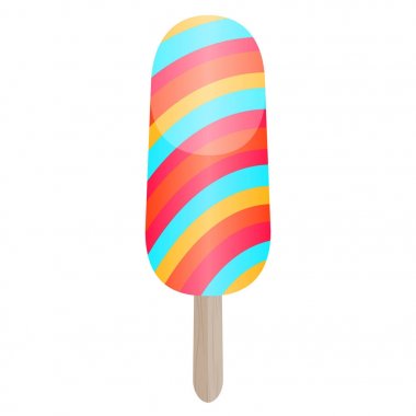 İzole buzlu şeker illüstrasyon