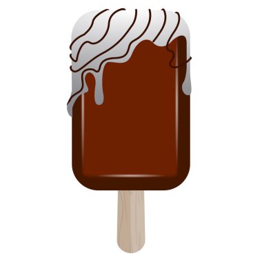 İzole buzlu şeker illüstrasyon