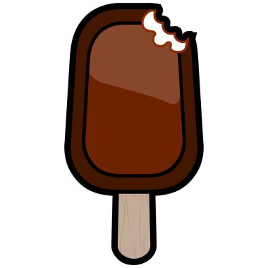 İzole buzlu şeker illüstrasyon