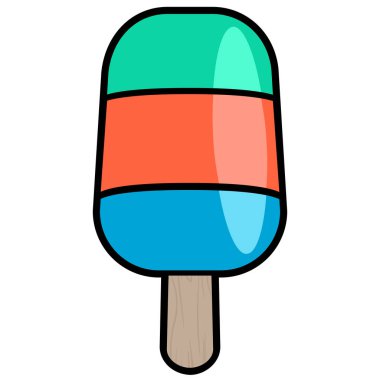 İzole buzlu şeker illüstrasyon