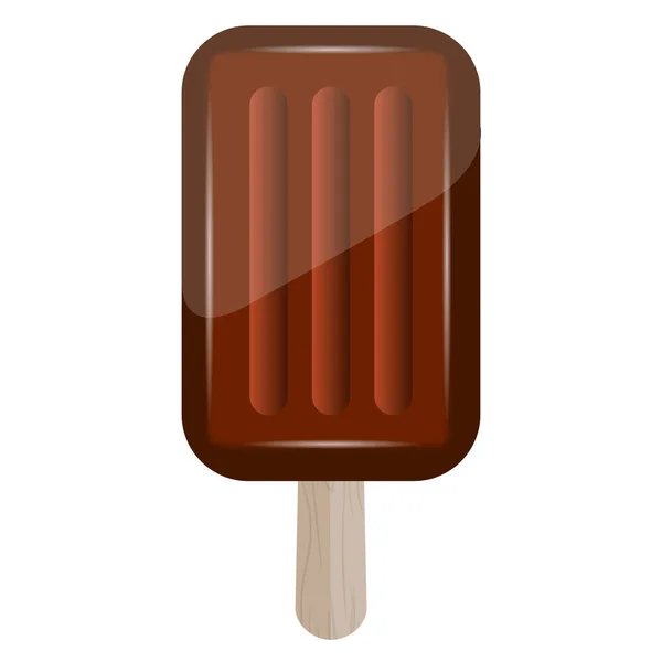 Illustration isolée de popsicle — Image vectorielle