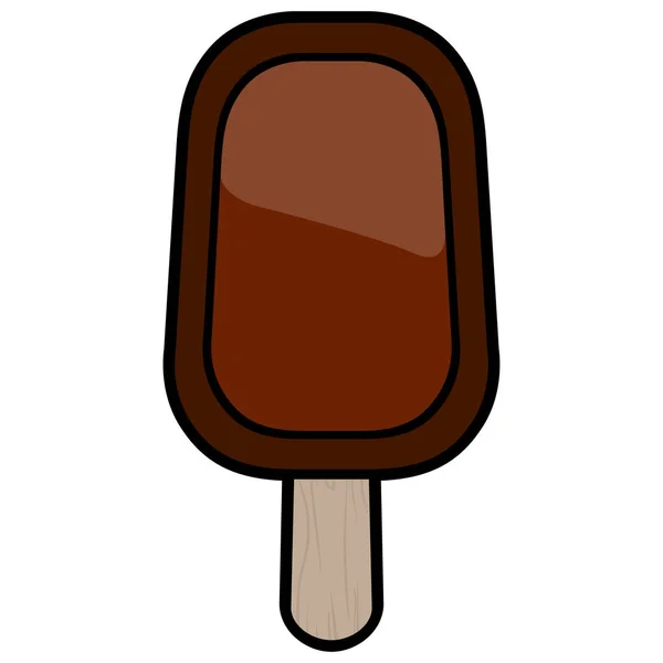 Illustration isolée de popsicle — Image vectorielle