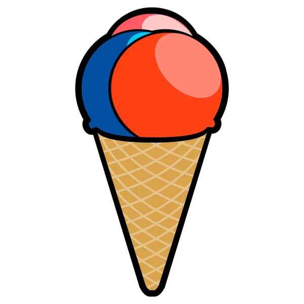 Glace isolée — Image vectorielle