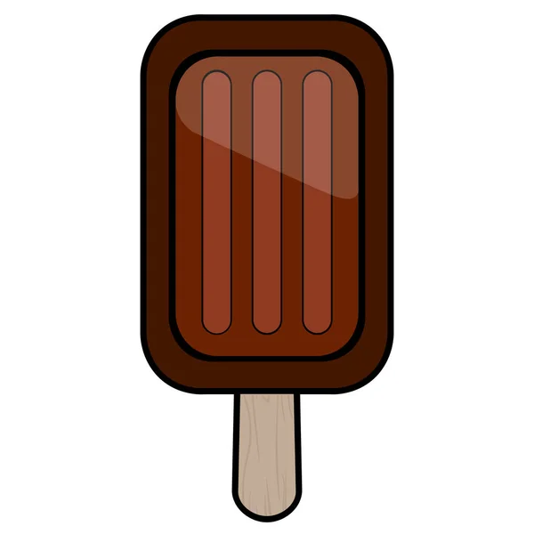 Illustration isolée de popsicle — Image vectorielle