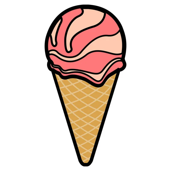 Isolated ice cream — Stock Vector