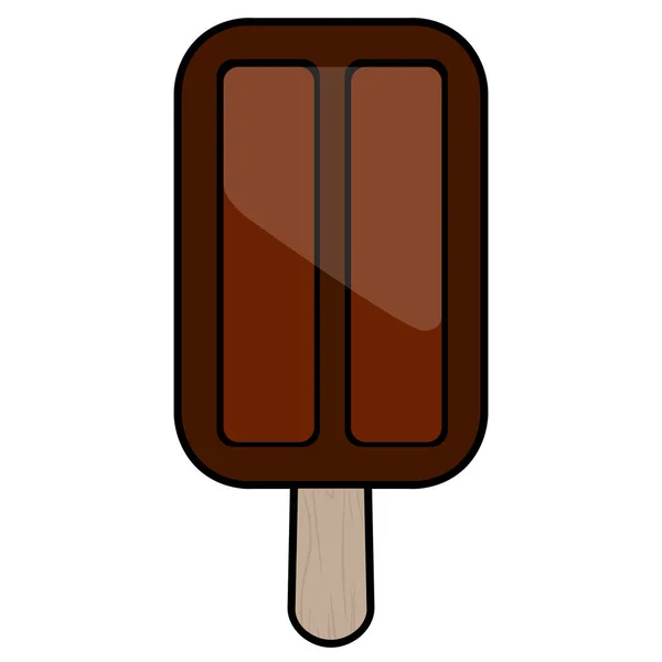 Illustration isolée de popsicle — Image vectorielle