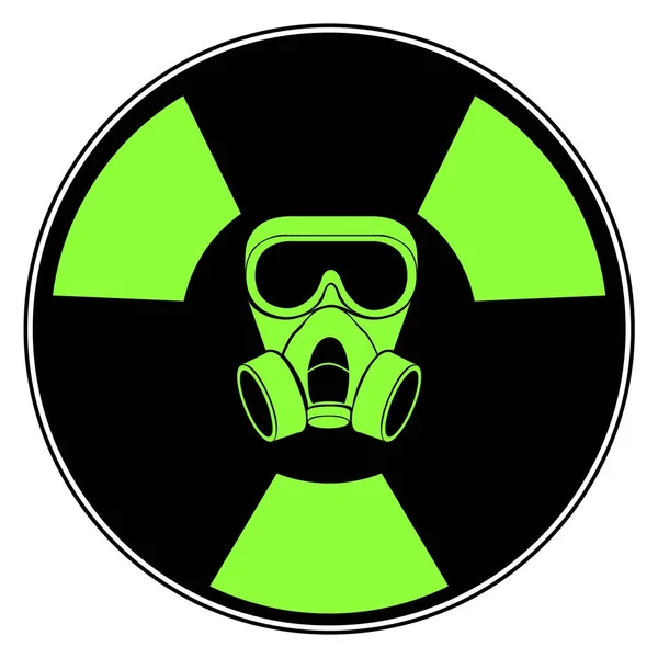 Geïsoleerde radioactieve signaal — Stockvector