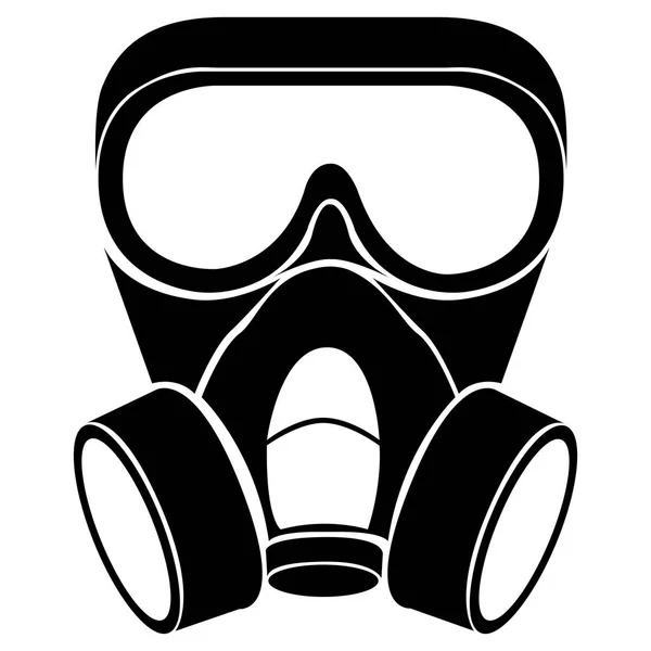 Máscara de gás isolada — Vetor de Stock