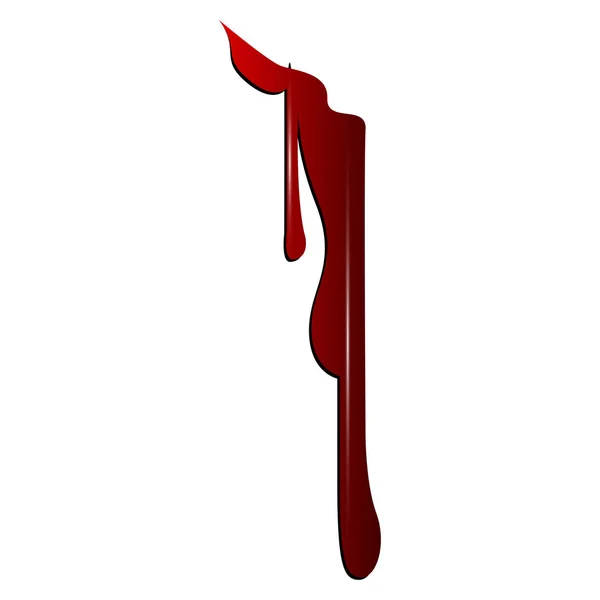 Elszigetelt kiterjedésű vérfolttal illustraiton — Stock Vector